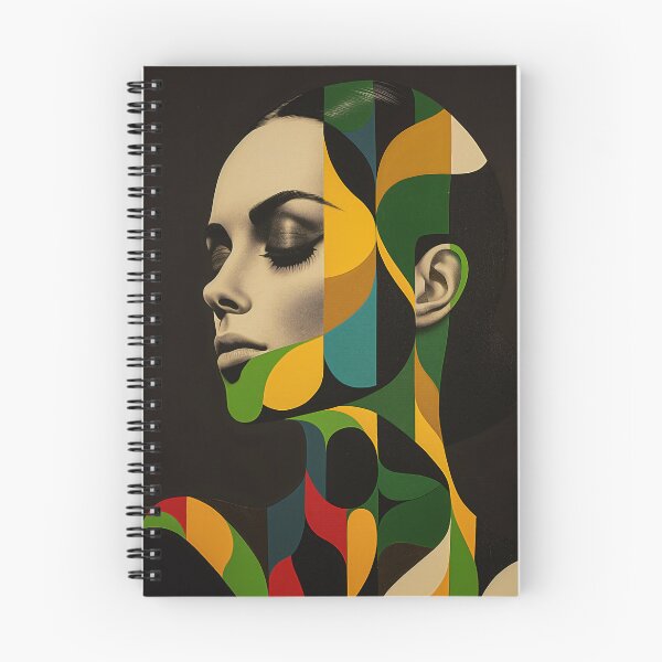 Item preview, Geometric Portrait in Emerald and Gold designed and sold by MadcapPrints.