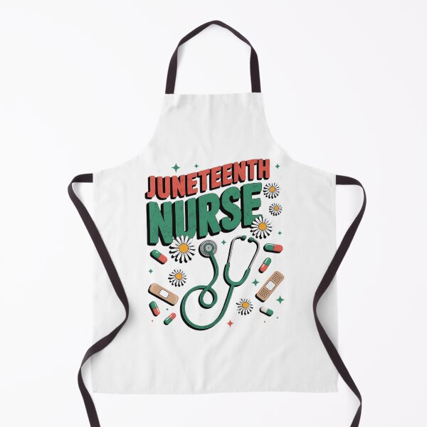 Item preview, Juneteenth Nurse Groovy Retro African Scrub Top Black designed and sold by sailorjessiArt.