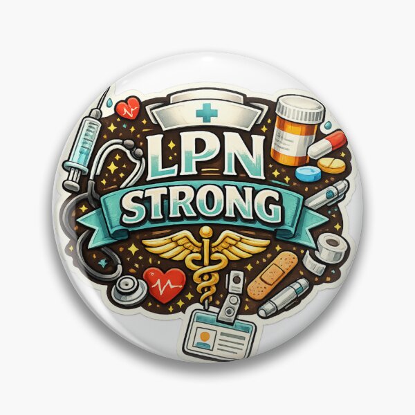 Item preview, LPN Strong Sticker | Licensed Practical Nurse Gift | Funny Nurse Pride Sticker | Healthcare Worker Decal designed and sold by overcomercrafts.