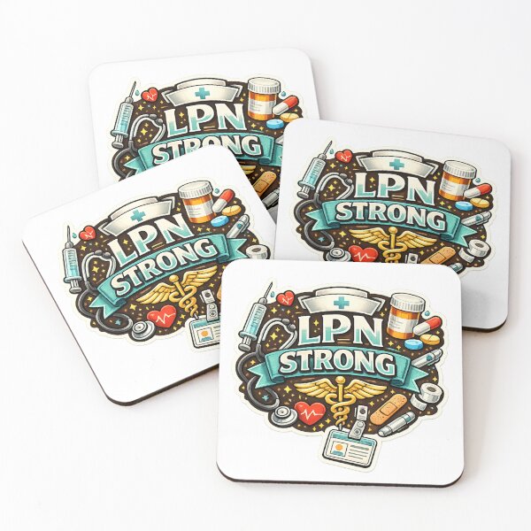 Item preview, LPN Strong Sticker | Licensed Practical Nurse Gift | Funny Nurse Pride Sticker | Healthcare Worker Decal designed and sold by overcomercrafts.