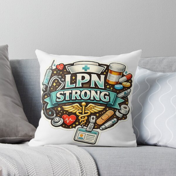 Item preview, LPN Strong Sticker | Licensed Practical Nurse Gift | Funny Nurse Pride Sticker | Healthcare Worker Decal designed and sold by overcomercrafts.