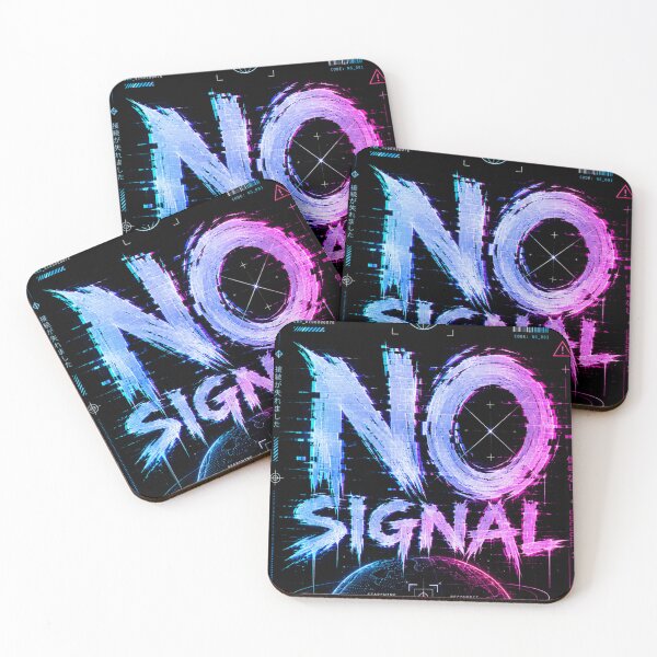 Item preview, NO SIGNAL – Cyberpunk Glitch Streetwear Design designed and sold by K Mood Studio.