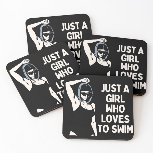 Item preview, Just a Girl Who Loves to Swim | Female Swimmer Empowerment  designed and sold by Powered By Chlorine.