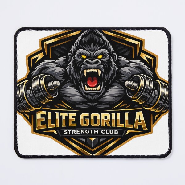 Item preview, Elite Gorilla Strength Club Gym Crest Art designed and sold by Digistore1221.