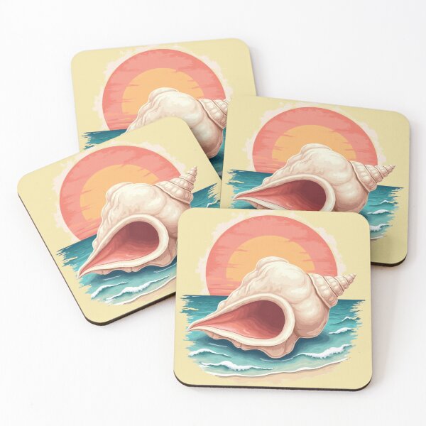 Item preview, Florida Keys Conch Shell Sunset designed and sold by piketo.