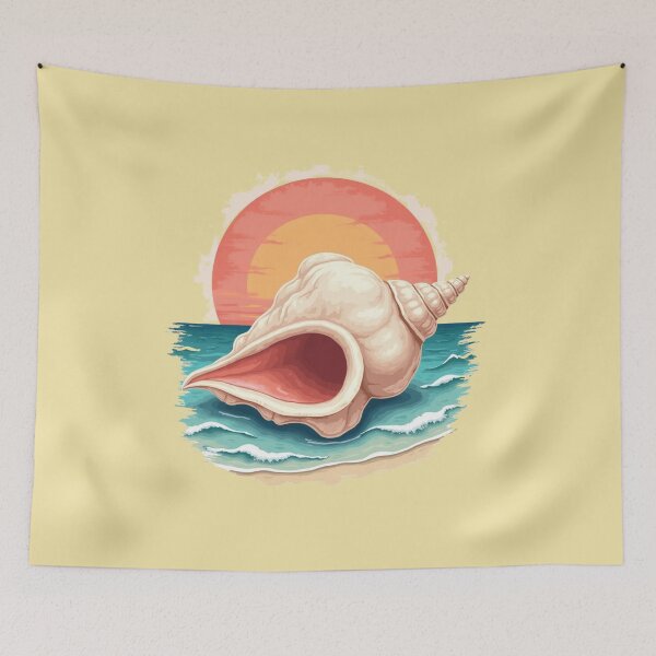 Item preview, Florida Keys Conch Shell Sunset designed and sold by piketo.