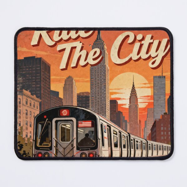 Item preview, Retro Manhattan Underground Train Graphic designed and sold by Mahilis.