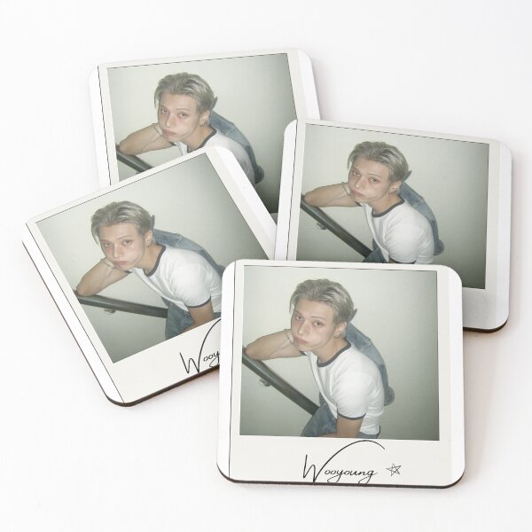 Item preview, ATEEZ Wooyoung Kpop Polaroid designed and sold by StarBunnyDesign.