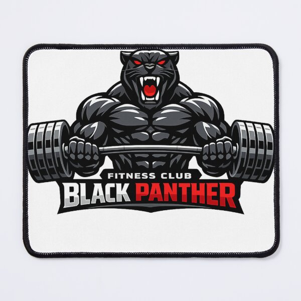 Item preview, Black Panther Fitness Club Gym Bodybuilding Mascot designed and sold by Digistore1221.