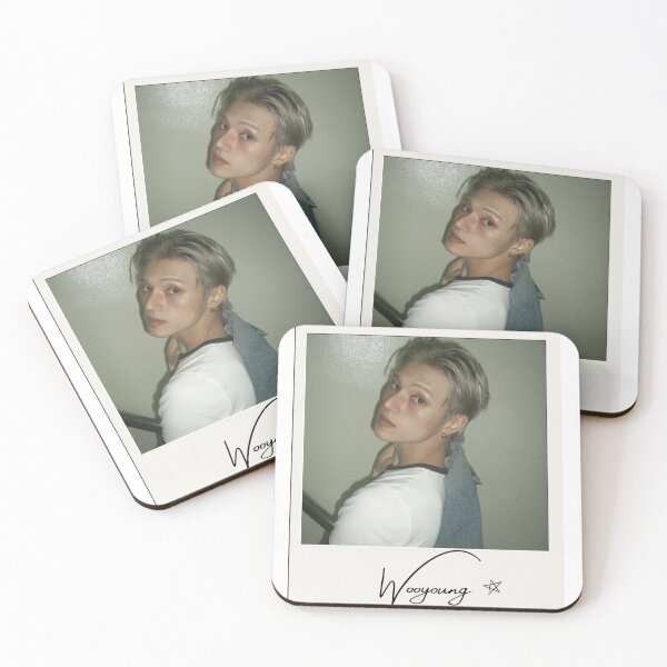 Item preview, ATEEZ Wooyoung Kpop Polaroid designed and sold by StarBunnyDesign.