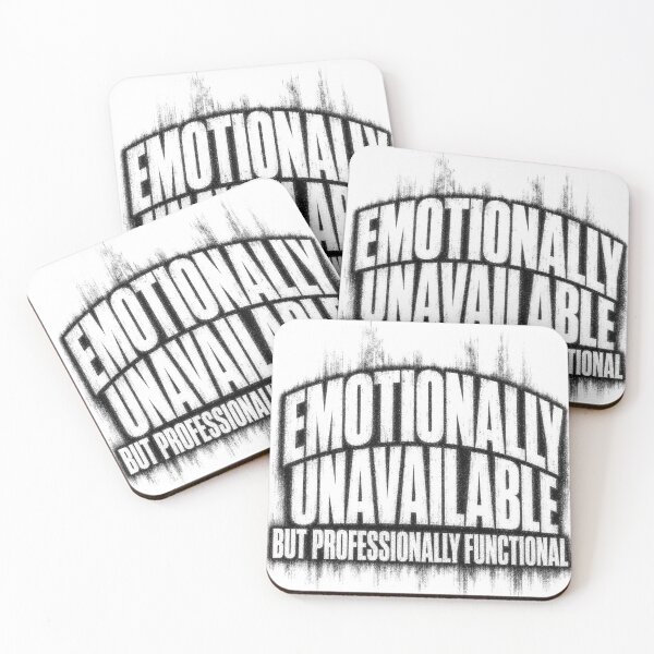 Item preview, Emotionally Unavailable But Professionally Functional | Sarcastic Office Humor designed and sold by ChaosThreadsCo.
