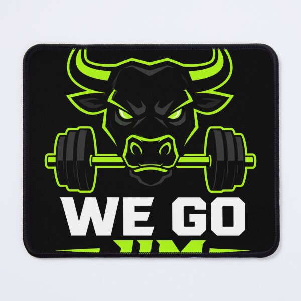 Item preview, We Go Jim Angry Bull Gym Meme Logo designed and sold by Digistore1221.