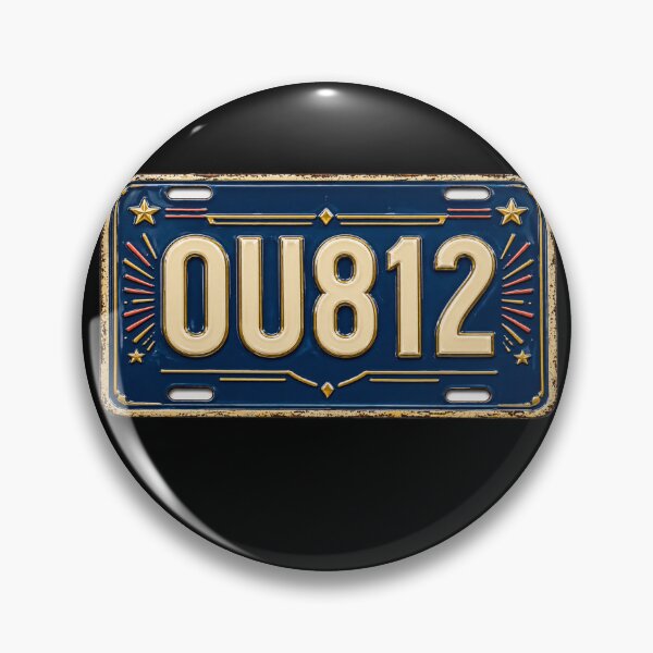 Item preview, OU812 Funny Vintage License Plate Art designed and sold by PlanetEye Designs.