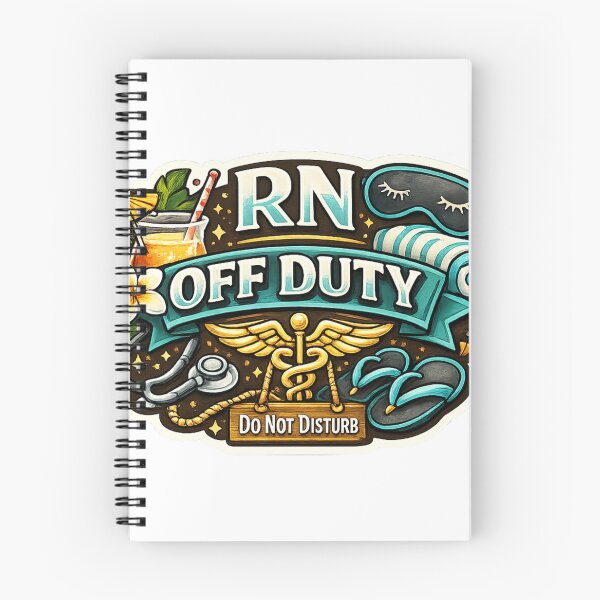 Item preview, RN Off Duty Sticker | Registered Nurse Vacation Mode | Funny Nurse Sticker | Nurse Life Gift designed and sold by overcomercrafts.