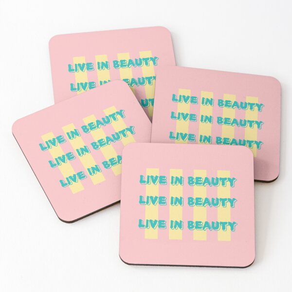 Item preview, Live in Beauty – Inspirational Quote for Mindful Living and Inner Beauty designed and sold by BEAUTY EAST.