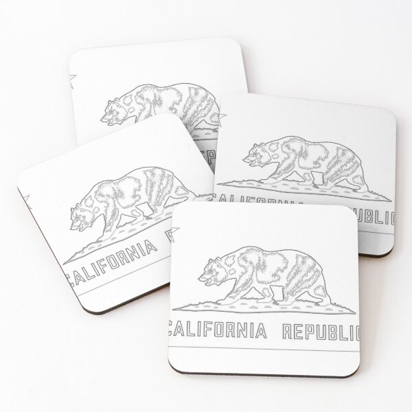 Item preview, Bandera de California en escala de grises designed and sold by Will's Thrills.