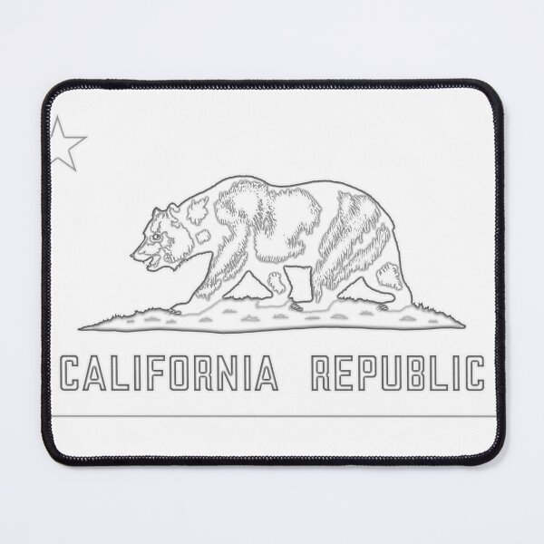 Item preview, Flag of California Grayscale designed and sold by Will's Thrills.