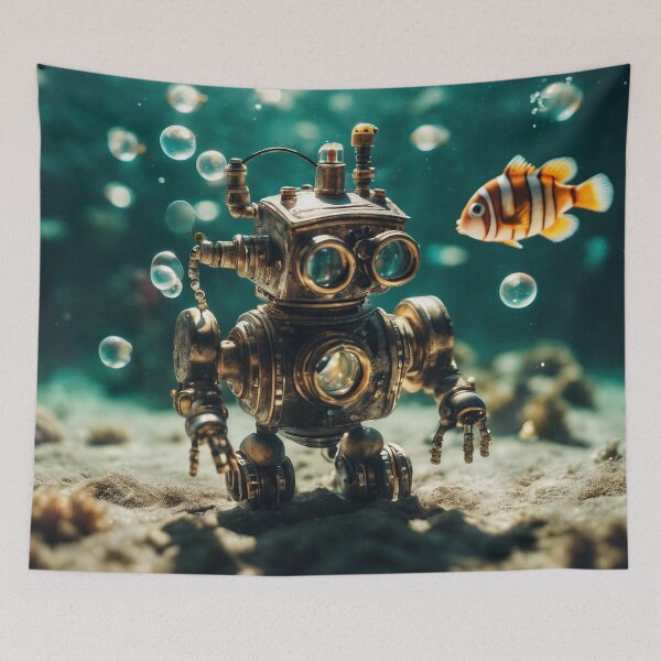 Item preview, Clown Fish and the Bot designed and sold by DroneWorks Creative.