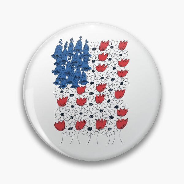 Item preview, Fourth of July Foxglove Daisy Tulip, No Words Subtle F Trump Americana designed and sold by To101ARt.