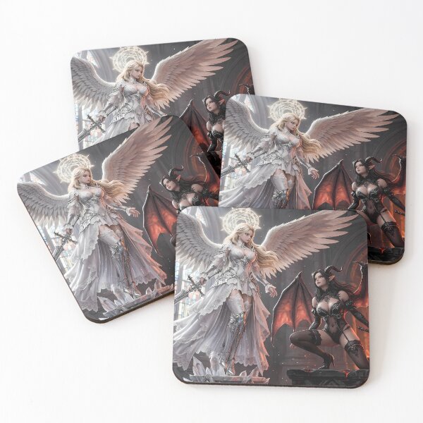 Item preview, Duel of Angel and Demon Knights designed and sold by GalleryBrisArt.