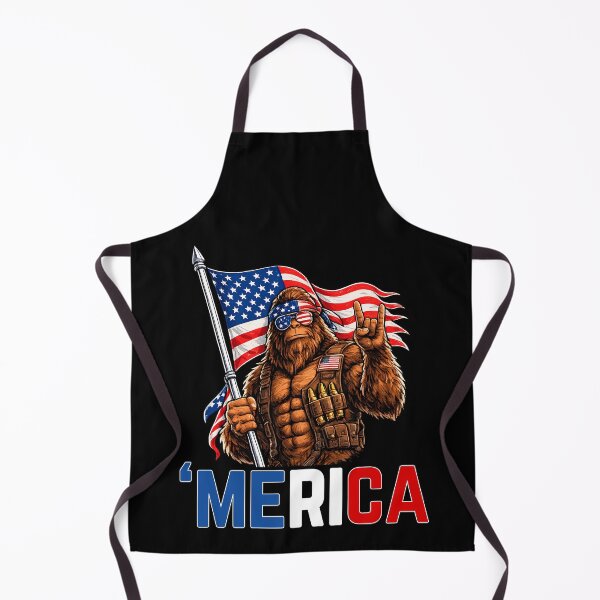 Item preview, 'Merica Bigfoot Patriotic Vintage Style USA Pride Gift T-Shirt designed and sold by Teetreasure2.