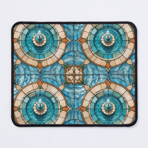 Item preview, Courtyard Fountain Stained Glass Pattern designed and sold by Dresut.