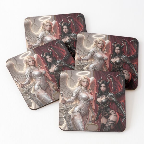 Item preview, Duel of Angel and Demon Knights designed and sold by GalleryBrisArt.