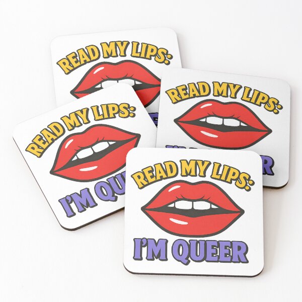 Item preview, Read My Lips I'm Queer Pop Art Bold Queer Pride LGBTQ Statement designed and sold by Haus Of Sin.
