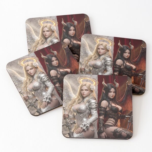Item preview, Duel of Angel and Demon Knights designed and sold by GalleryBrisArt.