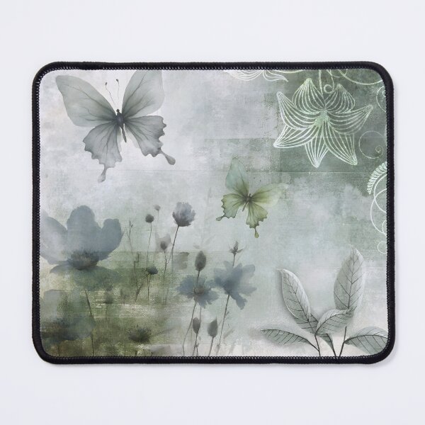 Item preview, Vintage Abstract Butterflies Flowers Design 401 designed and sold by artbylucie.