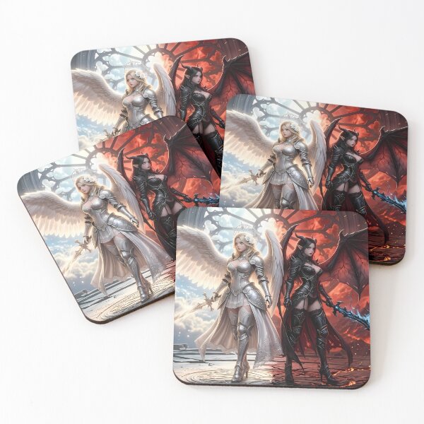 Item preview, Duel of Angel and Demon Knights designed and sold by GalleryBrisArt.