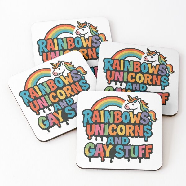 Item preview, Rainbows Unicorns and Gay Stuff Cute Queer Pride LGBTQ Unicorn designed and sold by Haus Of Sin.
