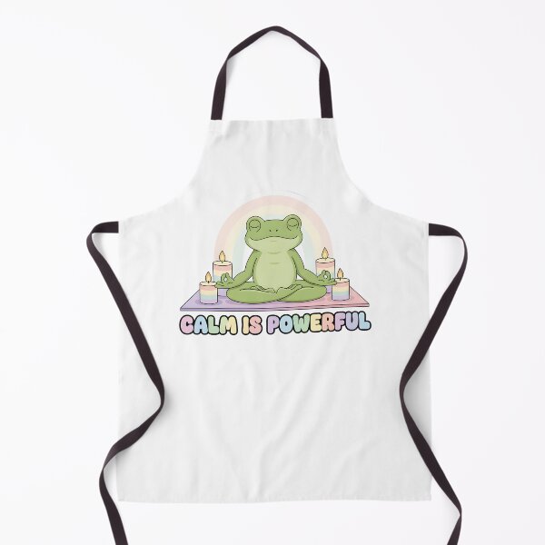 Item preview, Calm Is Powerful Meditating Frog Mental Health Sticker designed and sold by Pride_Prints.
