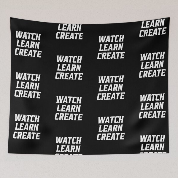 Item preview, Watch Learn Create Logo designed and sold by DevinCoonsMerch.