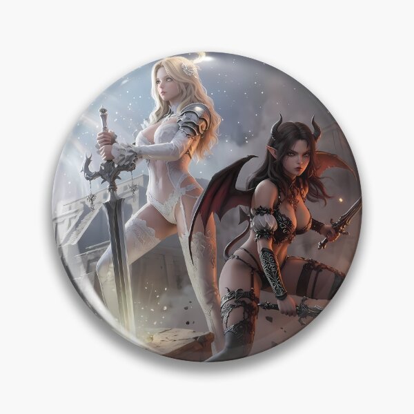 Item preview, Duel of Angel and Demon Knights designed and sold by GalleryBrisArt.