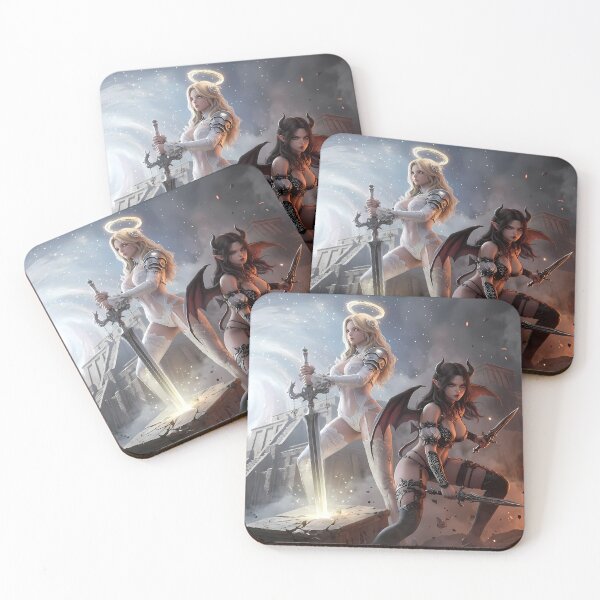 Item preview, Duel of Angel and Demon Knights designed and sold by GalleryBrisArt.