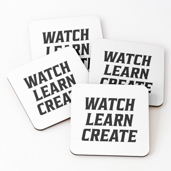 Item preview, Watch Learn Create Black Logo designed and sold by DevinCoonsMerch.