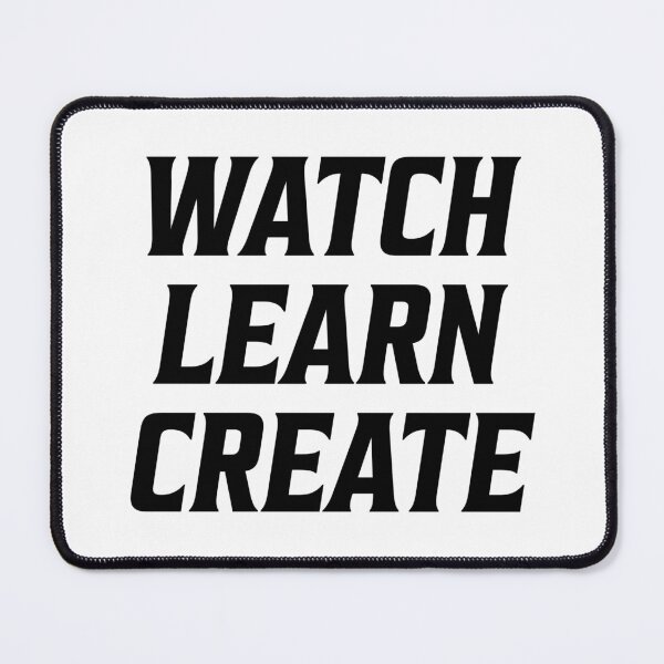 Item preview, Watch Learn Create Black Logo designed and sold by DevinCoonsMerch.