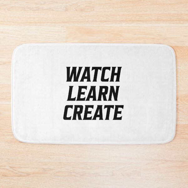 Item preview, Watch Learn Create Black Logo designed and sold by DevinCoonsMerch.