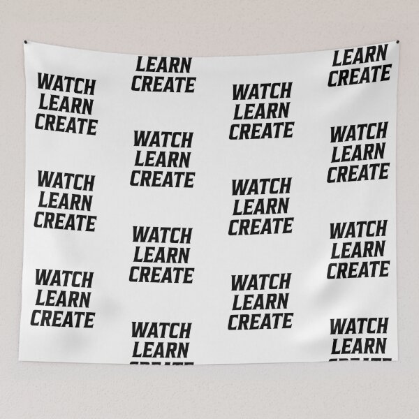Item preview, Watch Learn Create Black Logo designed and sold by DevinCoonsMerch.