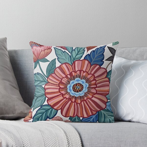 Item preview, Folk Floral Tapestry Bloom designed and sold by PixorStudio.