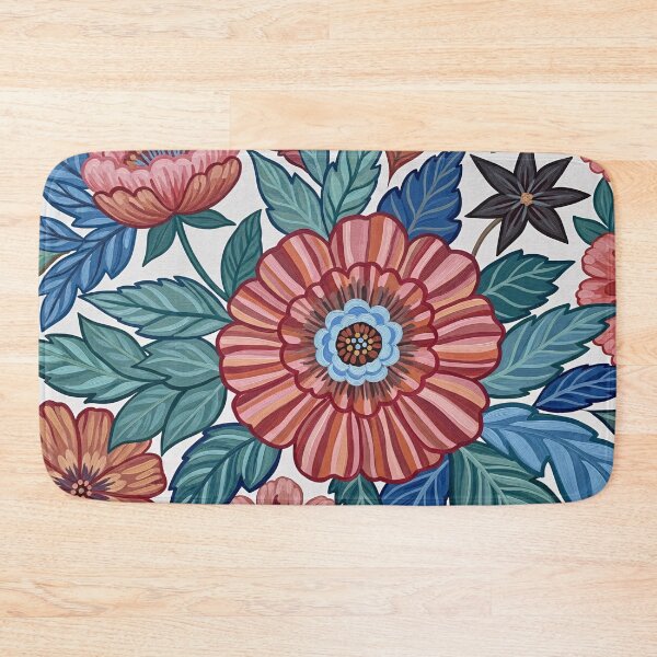 Item preview, Folk Floral Tapestry Bloom designed and sold by PixorStudio.