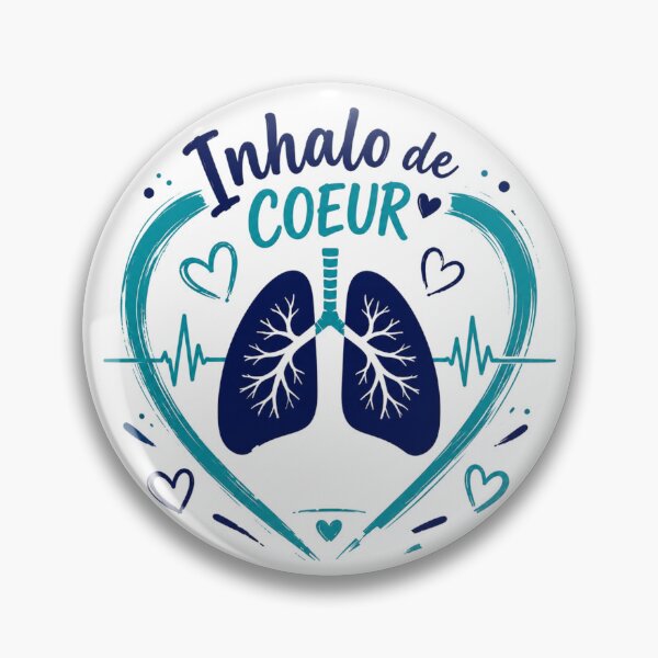 Item preview, Inhalo de Cœur – Gift for a Passionate Respiratory Therapist designed and sold by CollectionsJEm.