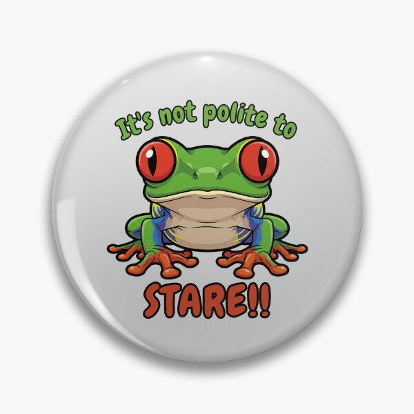 Item preview, Red Eyed Tree Frog - It's Not Polite To Stare designed and sold by Marlette LLC.