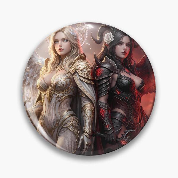 Item preview, Duel of Angel and Demon Knights designed and sold by GalleryBrisArt.