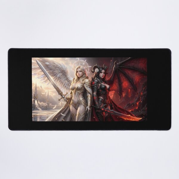 Item preview, Duel of Angel and Demon Knights designed and sold by GalleryBrisArt.