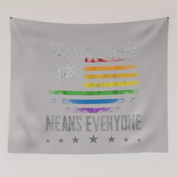Item preview, We The People Means Everyone LGBTQ Support Gay Pride Ally designed and sold by GreggRoss.