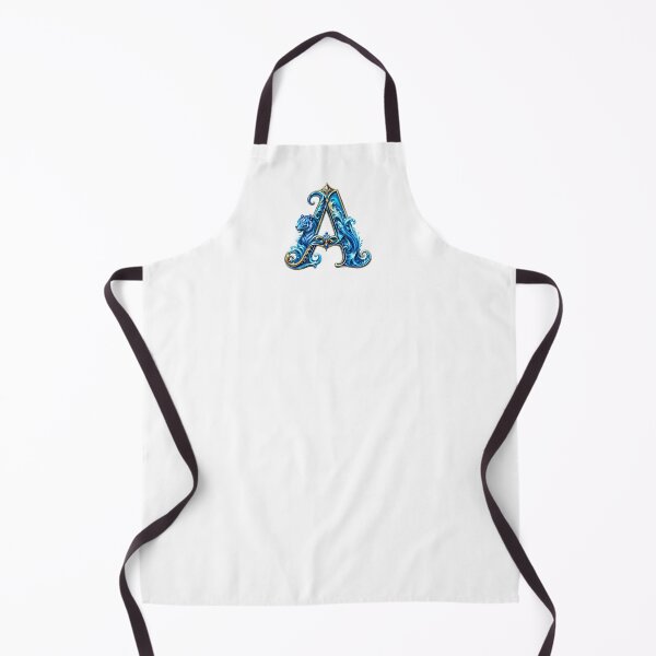 Item preview, Aqua Zodiac Guardian White Tiger-Pisces Letter A designed and sold by BlissBlvdShop.