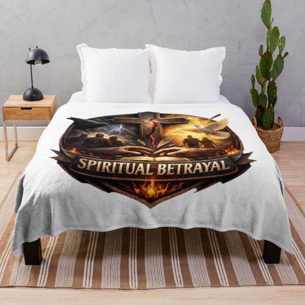 Item preview, “Spiritual Betrayal – Battle of Light and Darkness” designed and sold by Faithwave Hope & Haven.