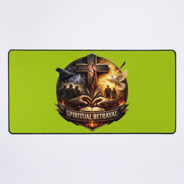 Item preview, “Spiritual Betrayal – Battle of Light and Darkness” designed and sold by Faithwave Hope & Haven.